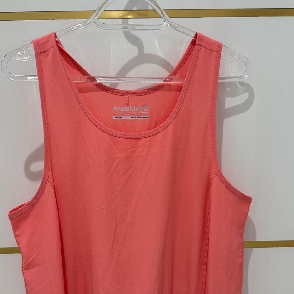 Avalanche Coral Sleeveless Athleisure Drawstring Waist Dress Dry Fit M - Picture 3 of 16